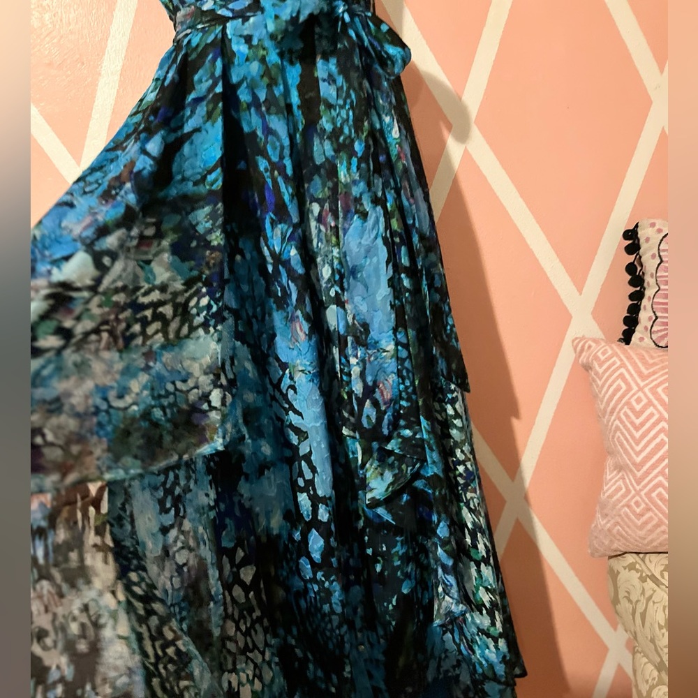 Tahari Jade Animal Wave Color Maxi Dress - Picture 12 of 14